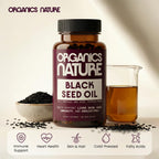 Top view of Organics Nature 60 count softgel container