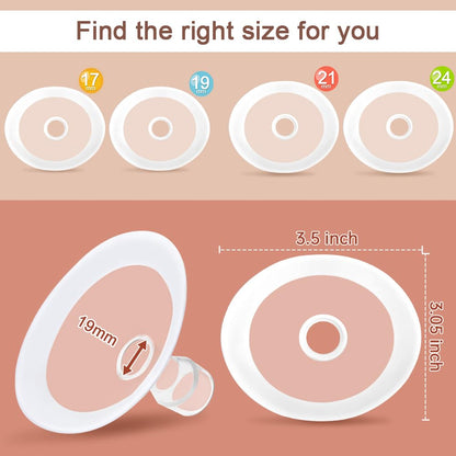 Side view of 19mm flange showing soft rim design