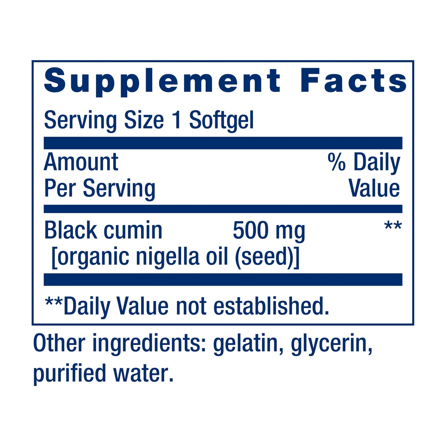 Authentic imported USA black cumin seed oil capsules for healthy aging support