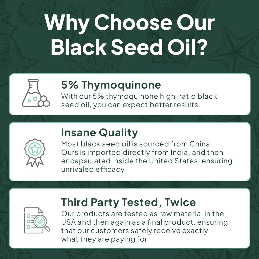 Organics Ocean Better Black Seed Oil daily health support lifestyle layout