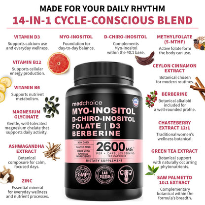 Authentic USA imported MedChoice hormone and ovulation support supplement