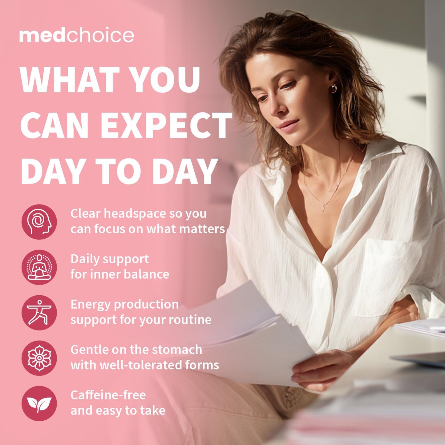 MedChoice 2000mg myo inositol vegetarian capsules for PCOS care