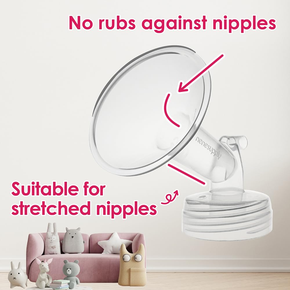 Sterilization friendly breast pump flange set