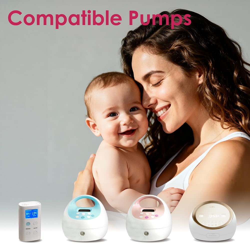 Compatible Spectra breast pump flange accessories in packaging