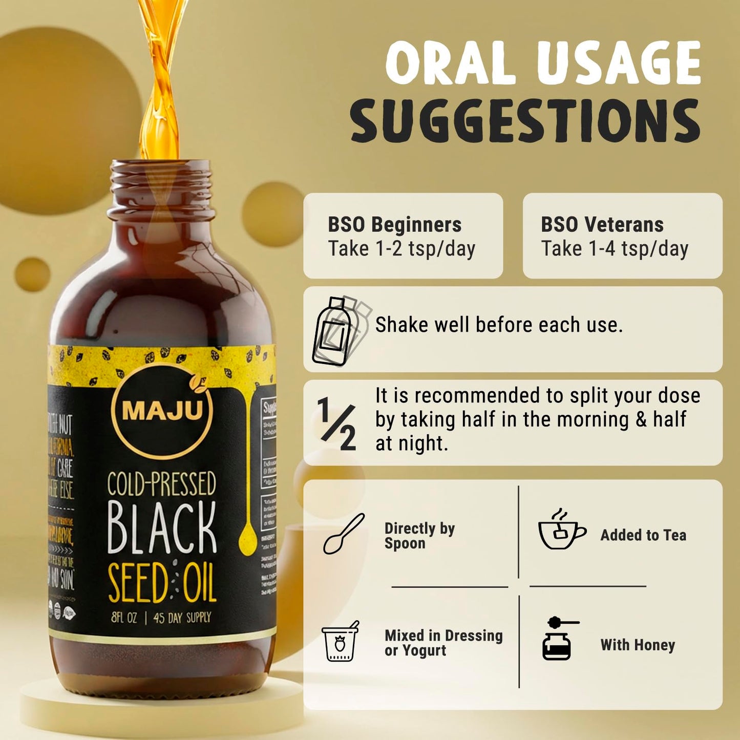 Maju Superfoods nutrient dense antioxidant rich black seed extract formula