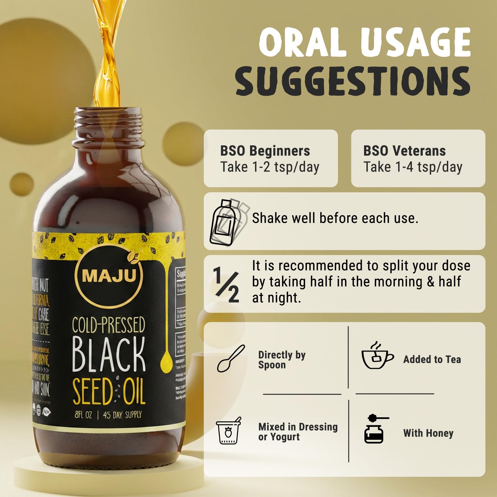 Maju Superfoods nutrient dense antioxidant rich black seed extract formula
