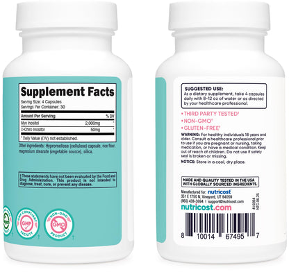 Nutricost hormonal balance vegetarian capsules capsule close up