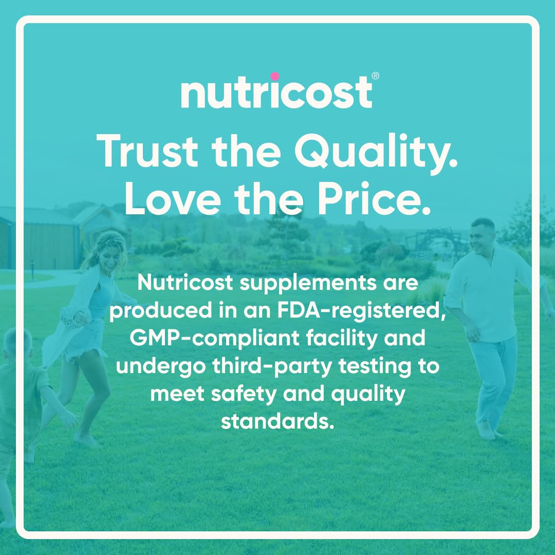 Nutricost premium authentic USA imported beauty and wellness bottle side
