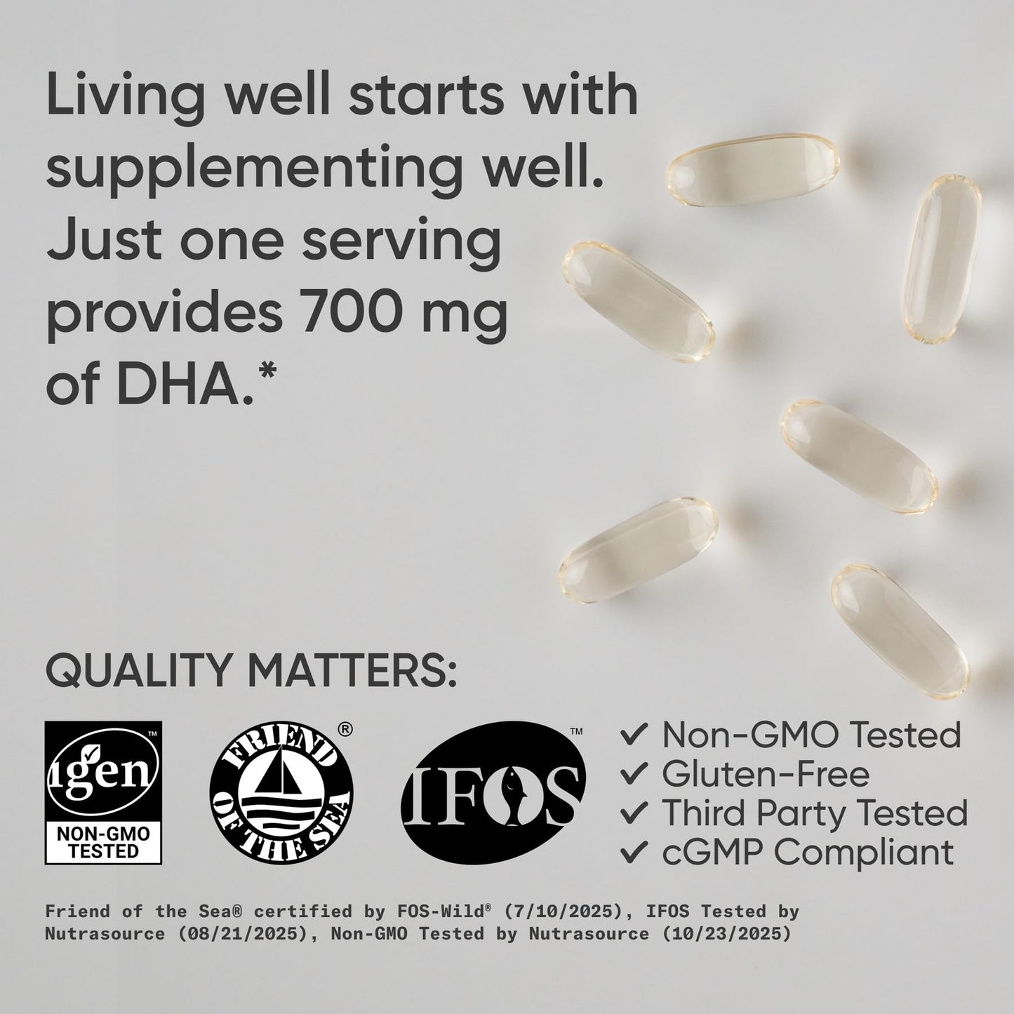 Sports Research DHA 700mg packaging details
