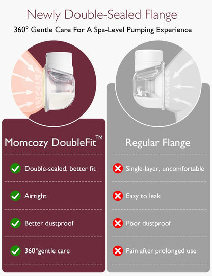 Momcozy S12 Pro double electric pump components and accessories