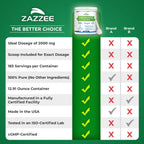 Zazzee Myo Inositol powder packaging showing vegan and non-GMO icons