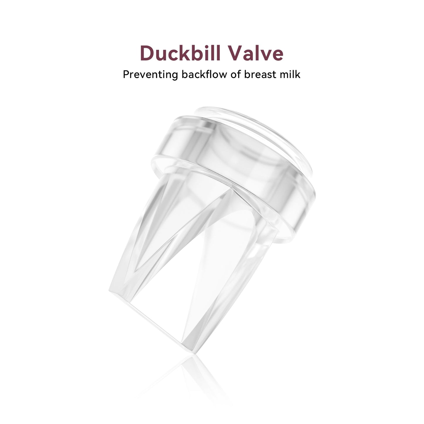 Set of 8 breast pump replacement valves in packaging