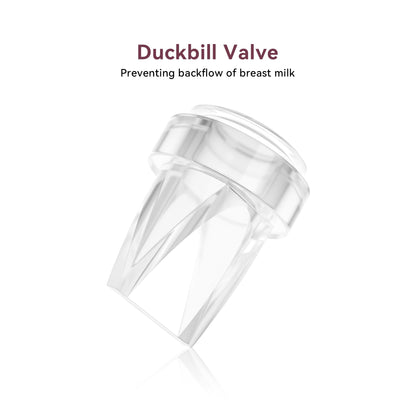 Set of 8 breast pump replacement valves in packaging