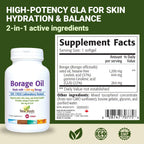 New Roots Herbal Borage Oil Supplement safety seal and cap detail