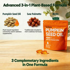 Close up of softgels for hair and prostate wellness