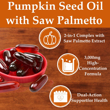 Back of Eilteau pumpkin seed oil supplement pouch showing ingredients