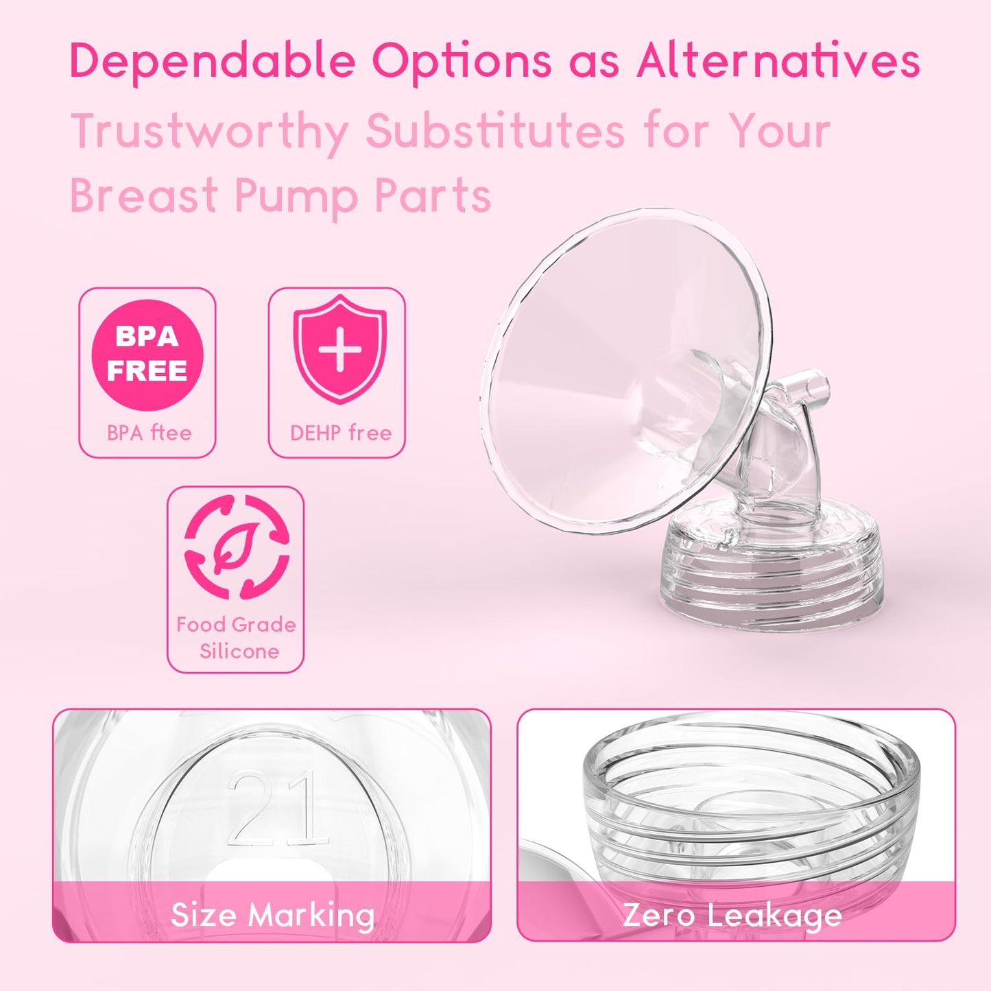 Full set of Paruu Life pump accessories laid out for assembly