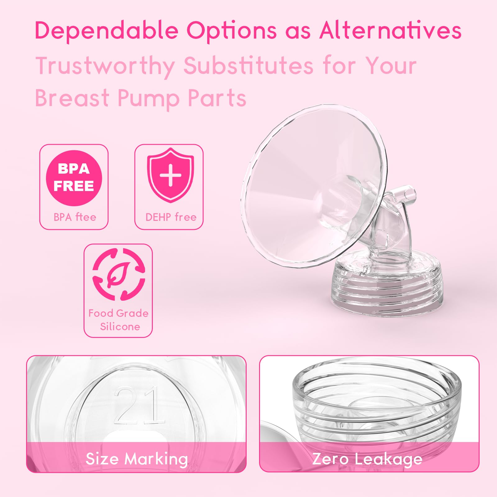 Full set of Paruu Life pump accessories laid out for assembly