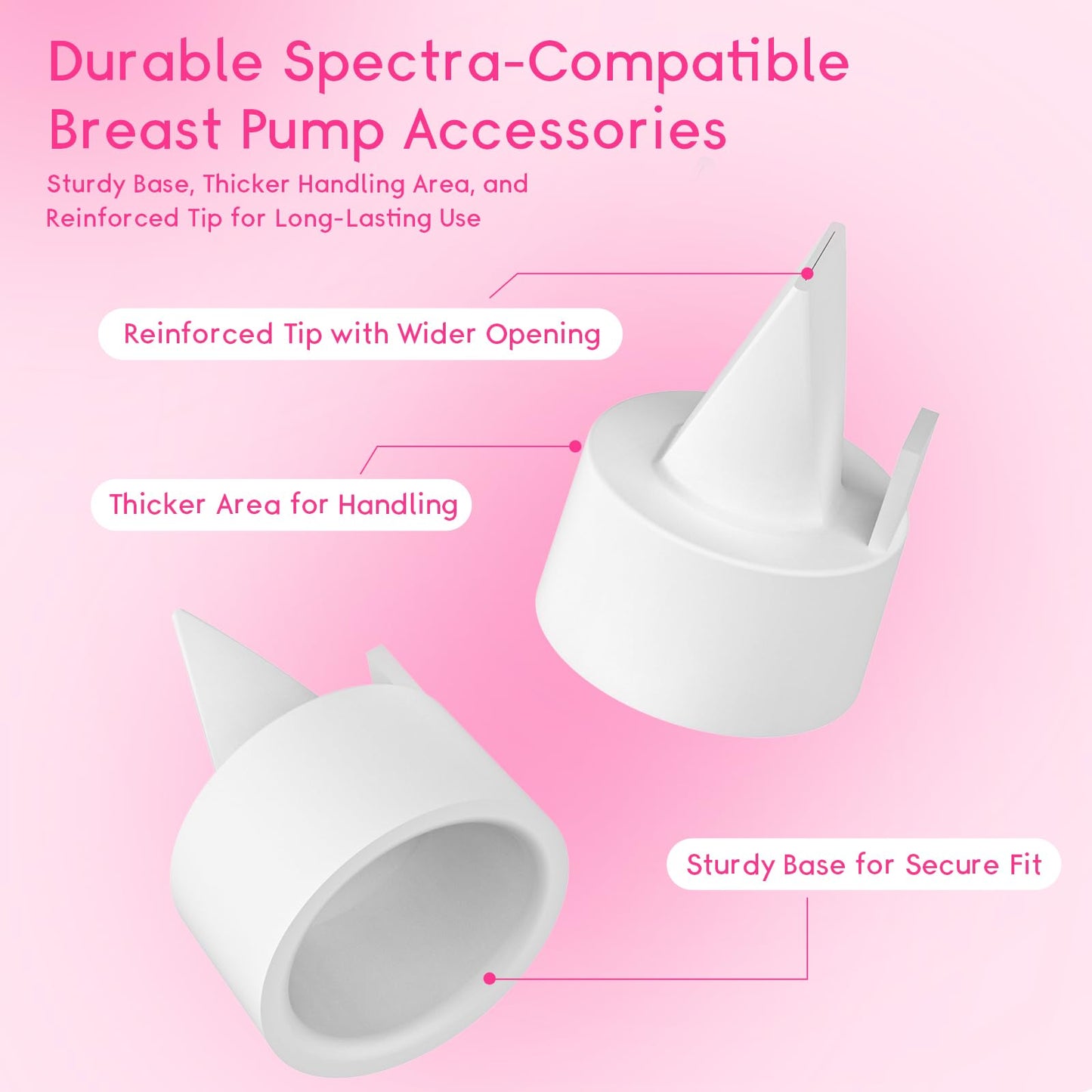 Wide neck bottles included in the Spectra compatible kit