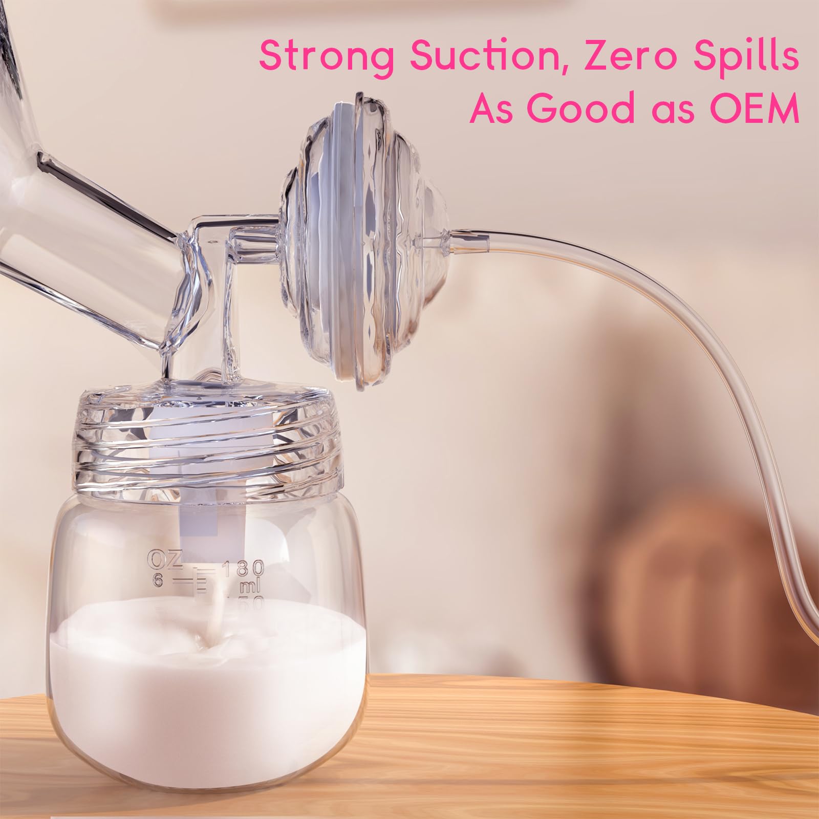 Medical grade silicone parts for safe breast pumping