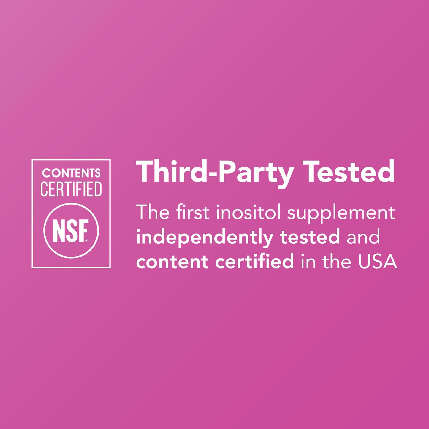 Close up of the Theralogix Ovasitol ingredient label detailing the 2000 mg Myo-Inositol and 50 mg D-Chiro-Inositol dosage.