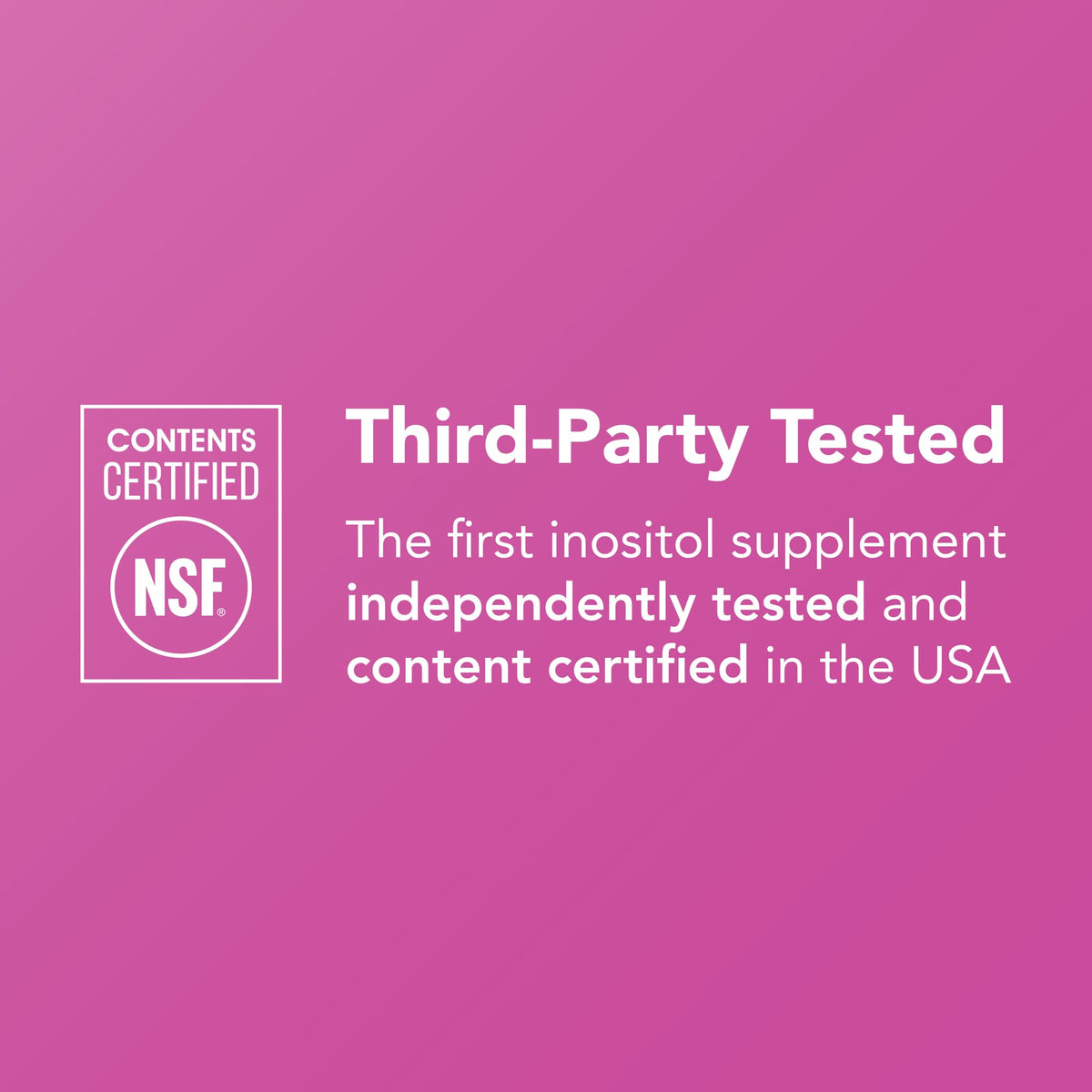Close up of the Theralogix Ovasitol ingredient label detailing the 2000 mg Myo-Inositol and 50 mg D-Chiro-Inositol dosage.