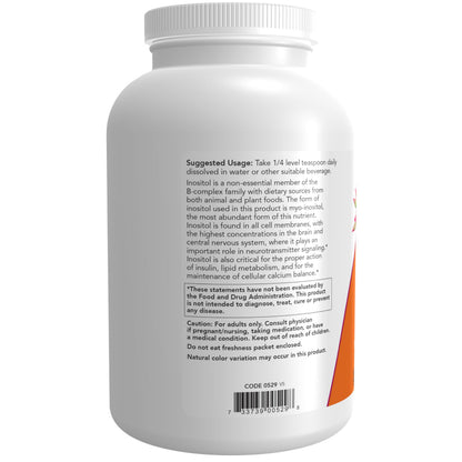 Pure Myo-Inositol powder texture in a glass