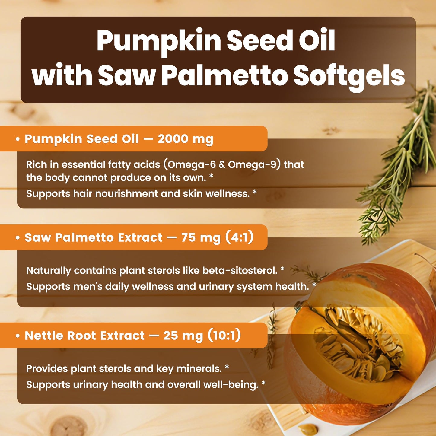 Close up of Arofum pumpkin seed oil supplement softgel texture