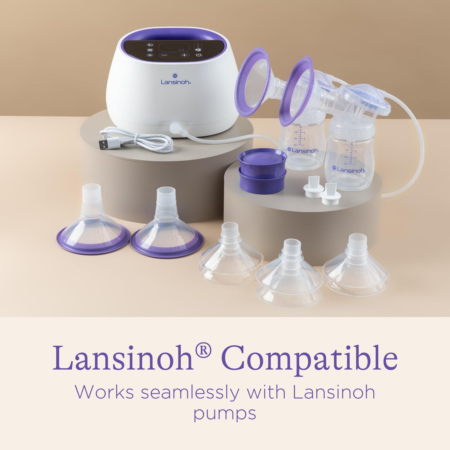 Side profile of Lansinoh ComfortFit 21mm flange