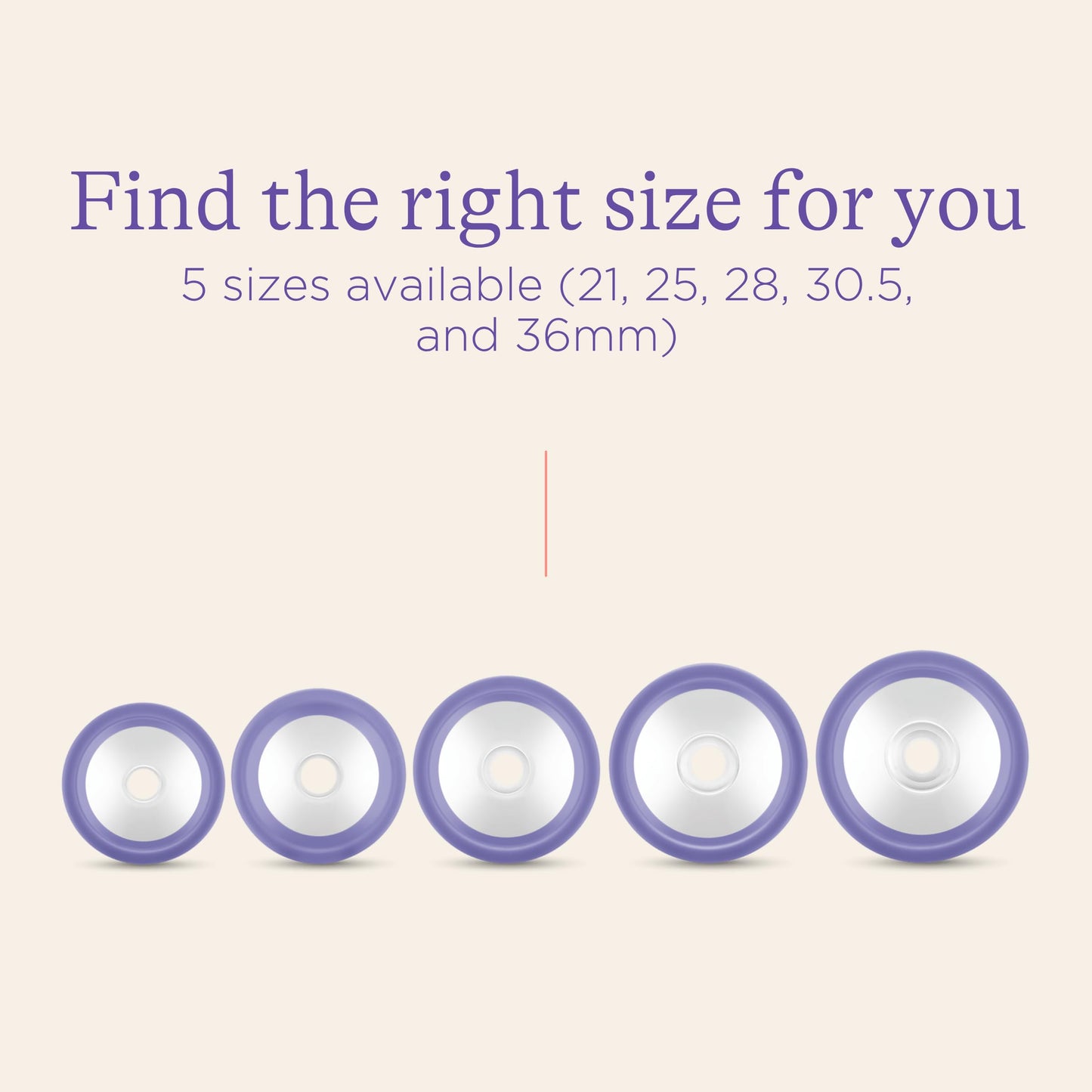 Lansinoh breast pump accessory flange close up