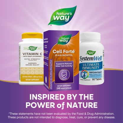 Natures Way Cell Forte bottle cap and seal for authenticity