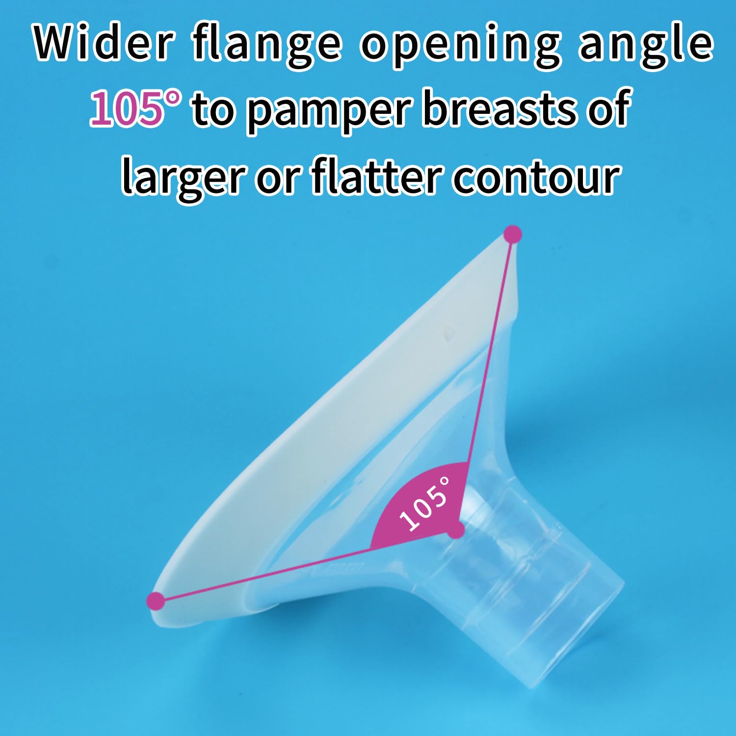 Side profile of Moomentaneous 16mm oval breast shield