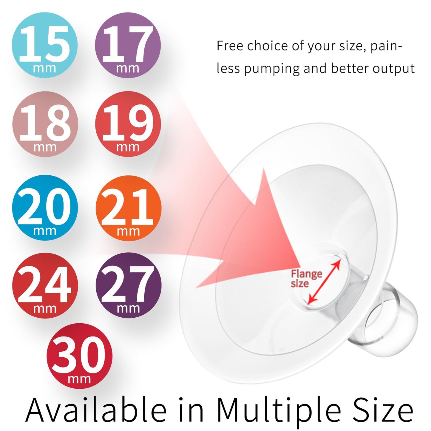 Two pack of Moomentaneous 16mm breast pump replacement parts