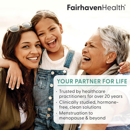 Fairhaven Health hormone balance supplement bottle back view