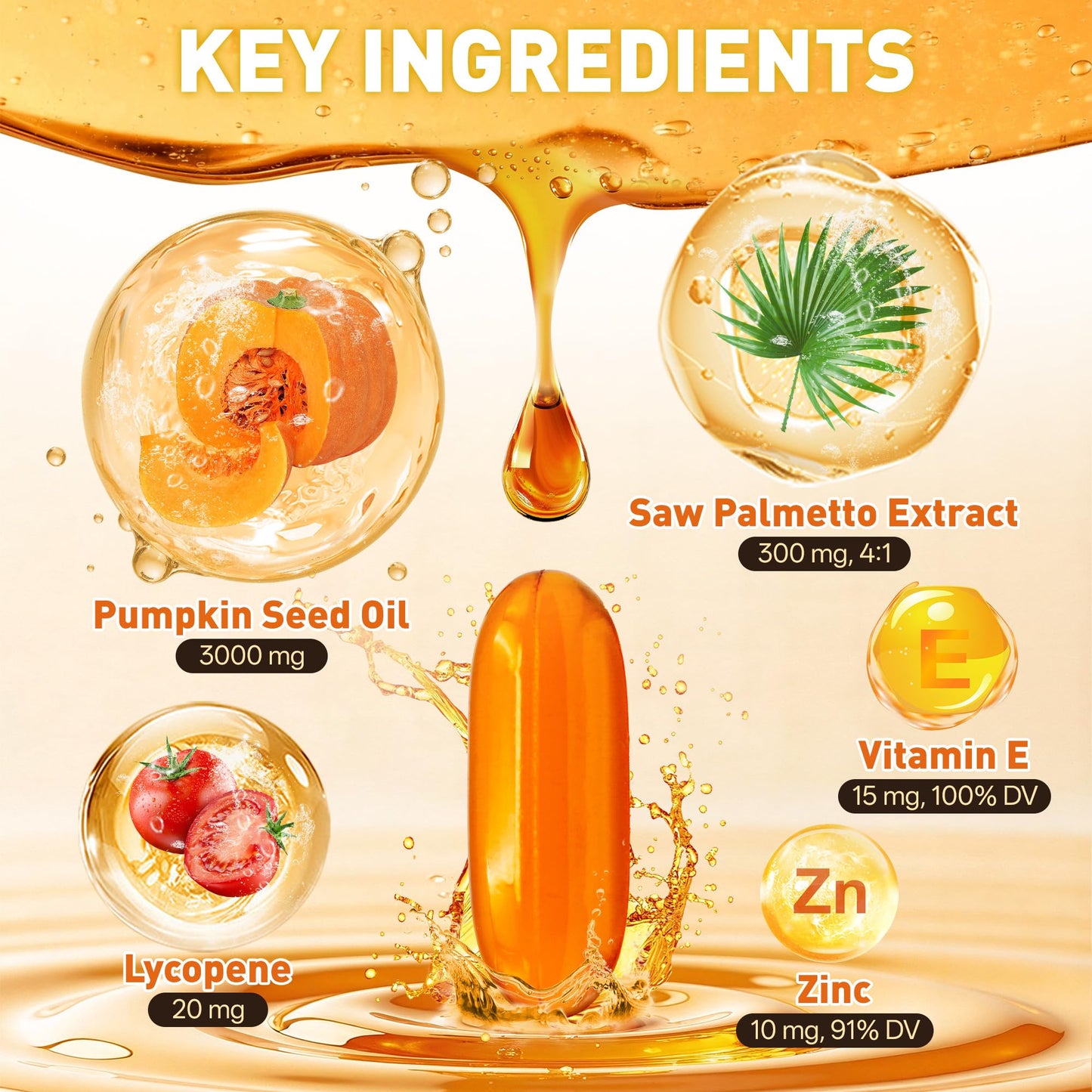 Top view of Supranourish pumpkin seed oil bottle