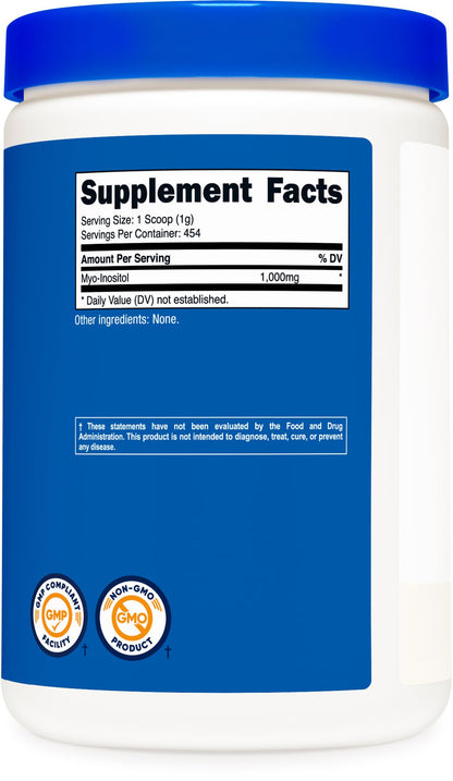 Nutricost Myo Inositol 1 pound bottle lifestyle shot