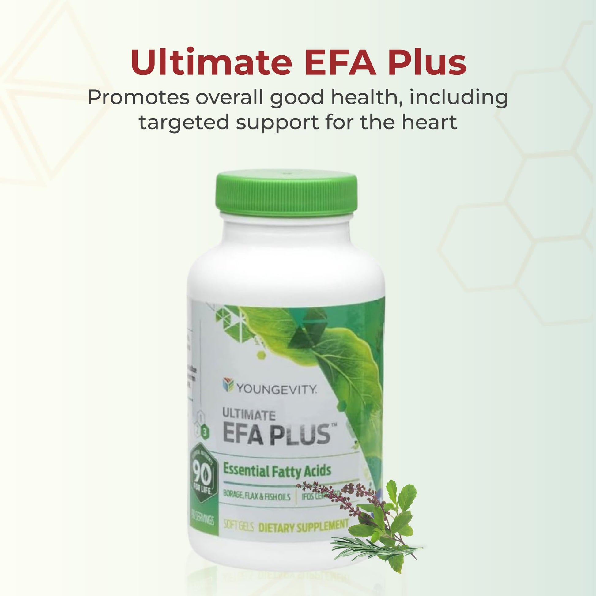 Youngevity Ultimate EFA Plus bottle packaging details