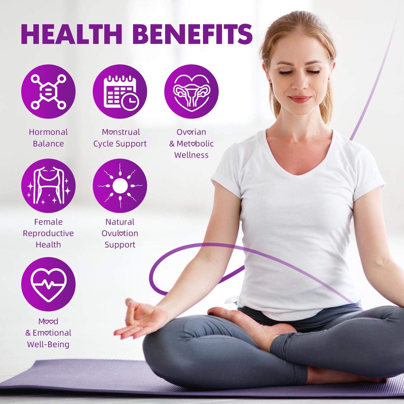 Supplement facts label on MEENCCD inositol gummies featuring magnesium glycinate and vitamin D3