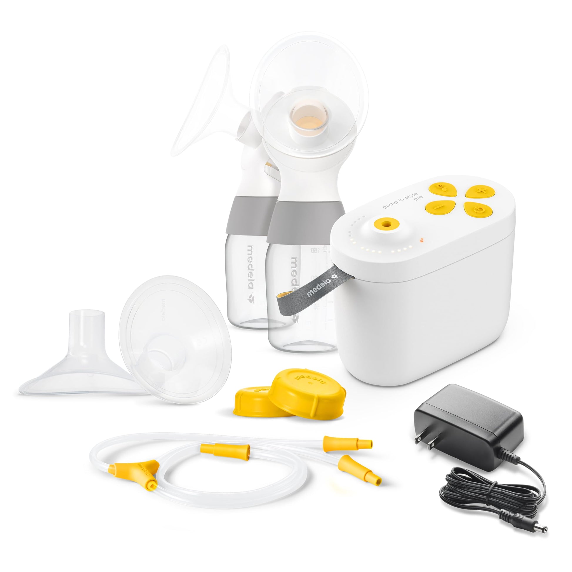 Medela Pro double electric breast pump motor and accessories