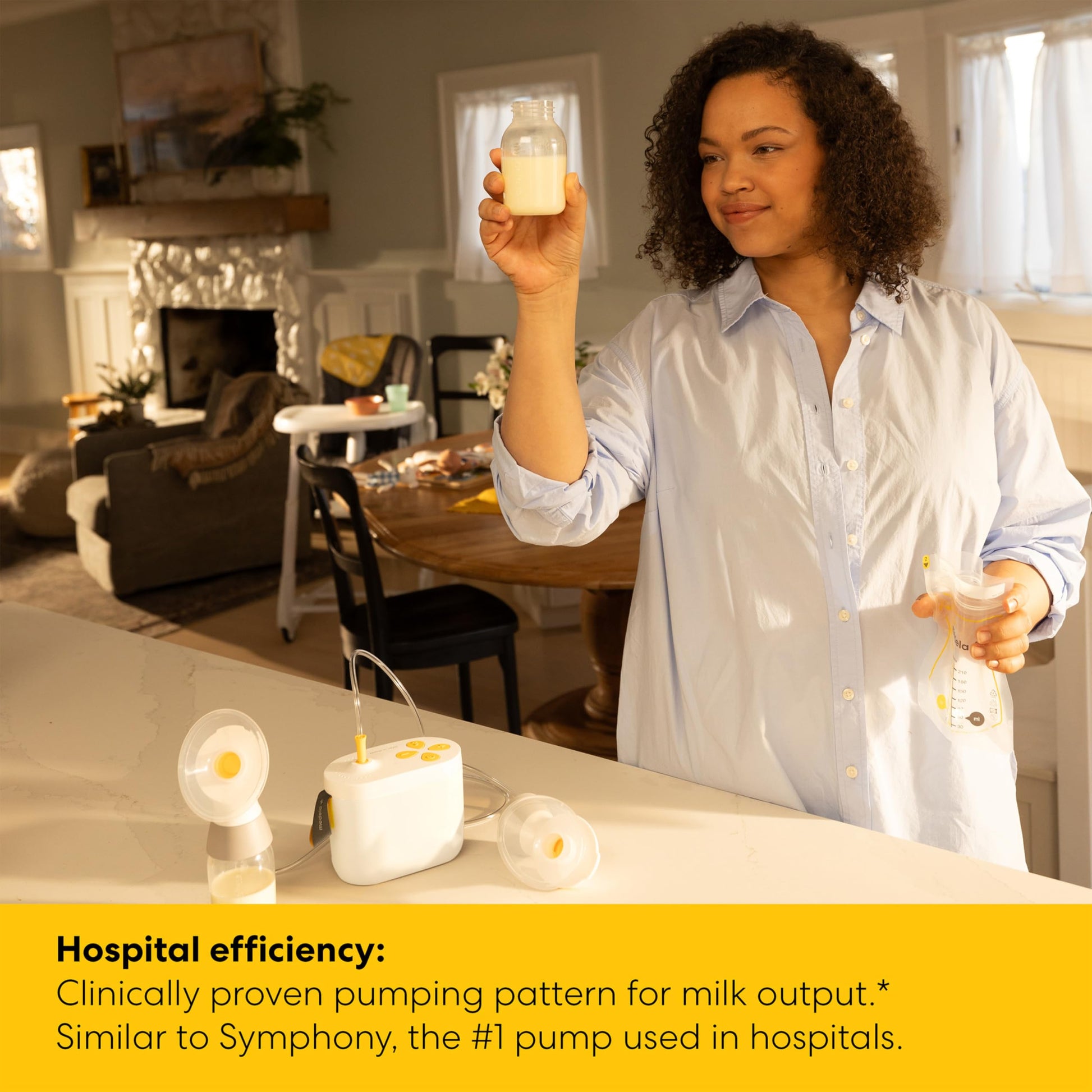 Portable Medela breast pump kit in original packaging