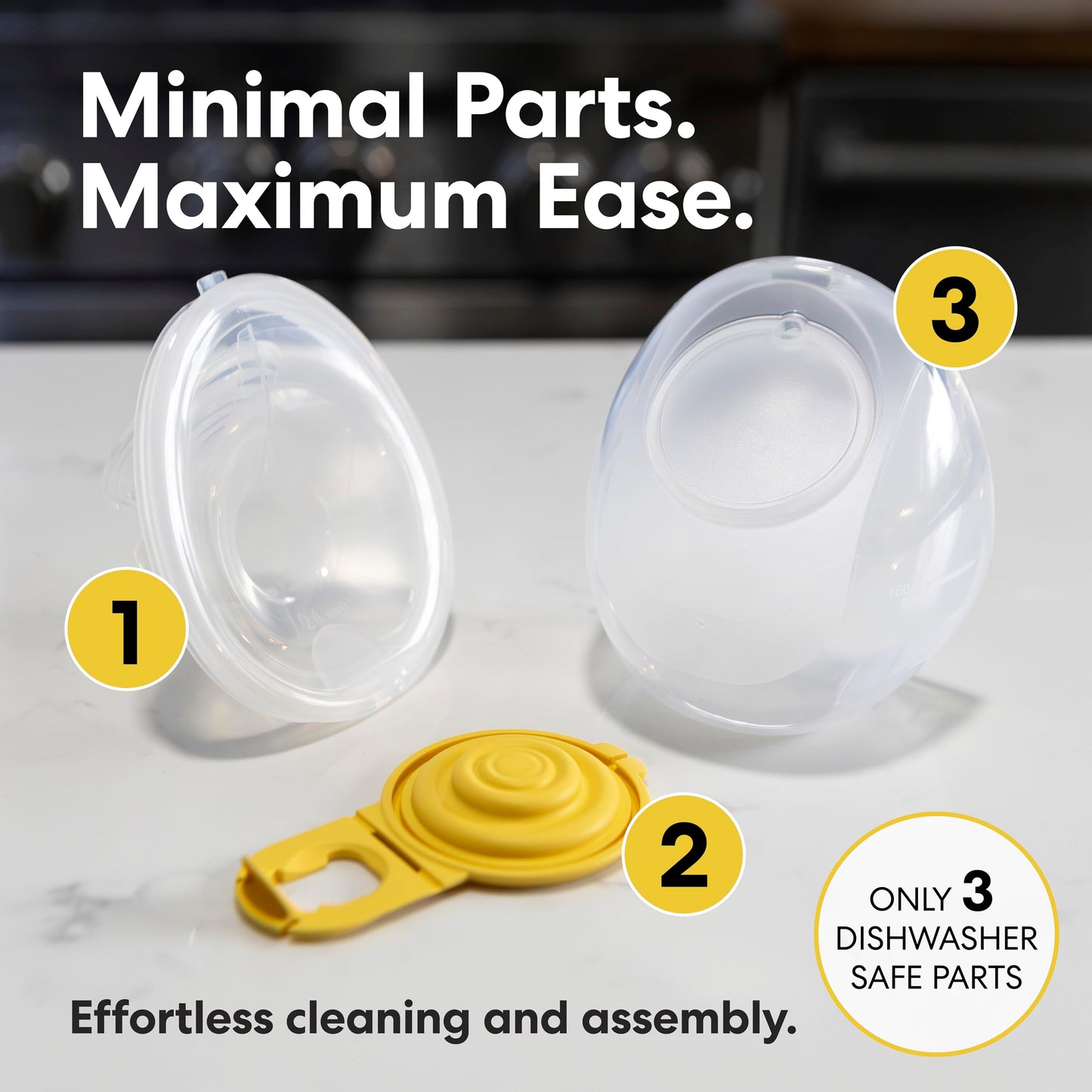 Wearable Medela collection cups for hands-free expression