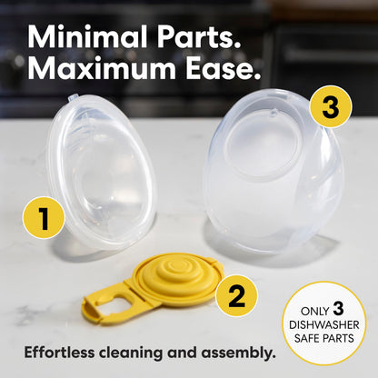 Wearable Medela collection cups for hands-free expression