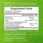 Deal Supplement Myo Inositol 240 capsules label details