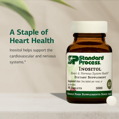 Standard Process Inositol cardiovascular health ingredients label