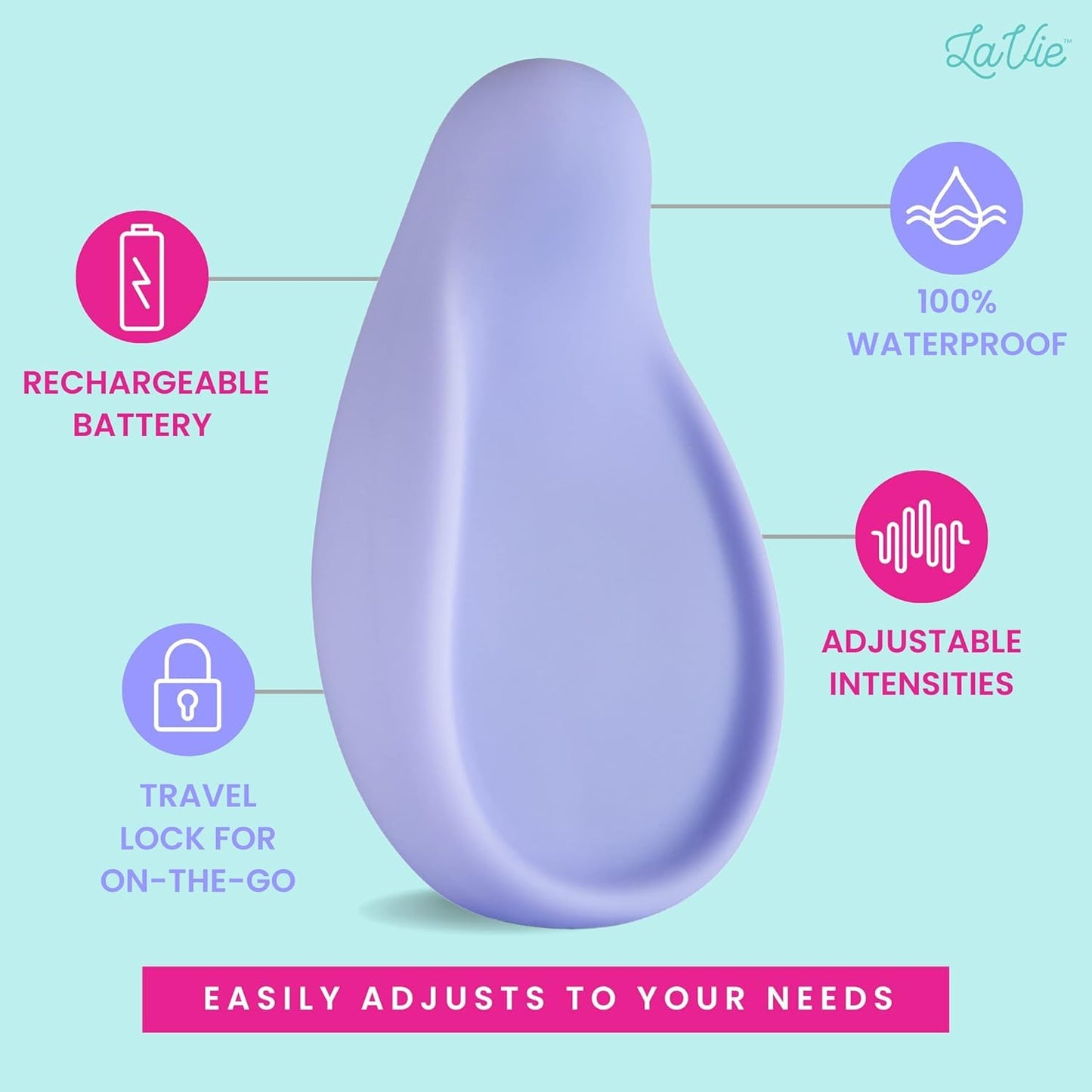 LaVie 3-in-1 massager ergonomic shape