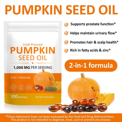 ReliCo pumpkin seed oil capsules label details