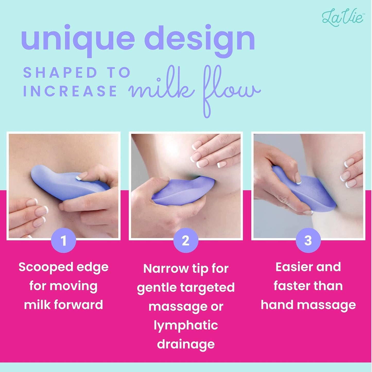 LaVie nursing and pumping support device packaging