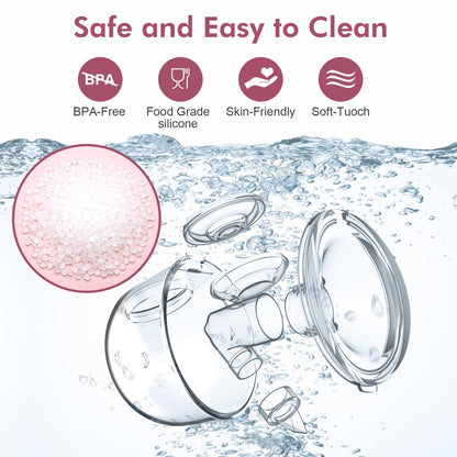Two piece NaNaLazy breast pump set with charging accessories