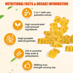 Healoading pumpkin seed oil gummies ingredients list close up