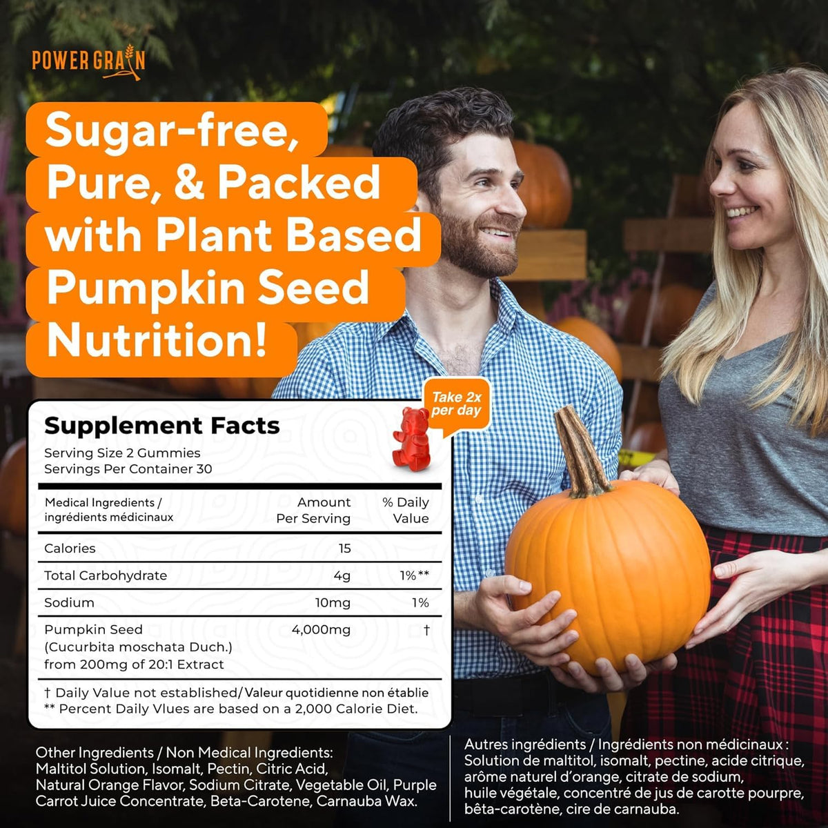 Purify Life sugar free gummies nutritional highlights